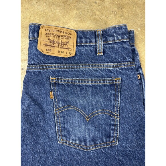Vintage Levi’s 505 Jeans Men’s 38x27.25 Straight Leg Medium Wash - Picture 1 of 11
